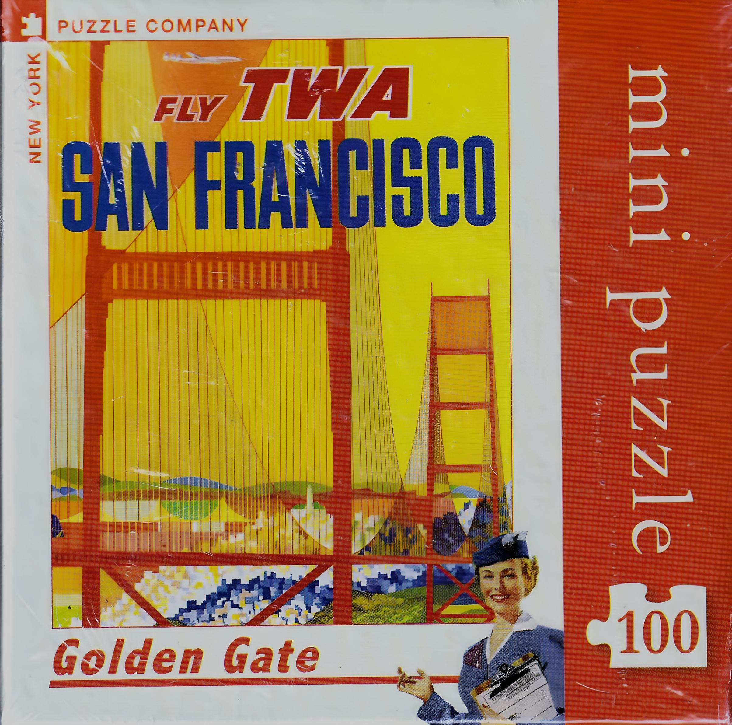 New York Puzzle Company Golden Gate Mini Puzzle (100 pcs) 