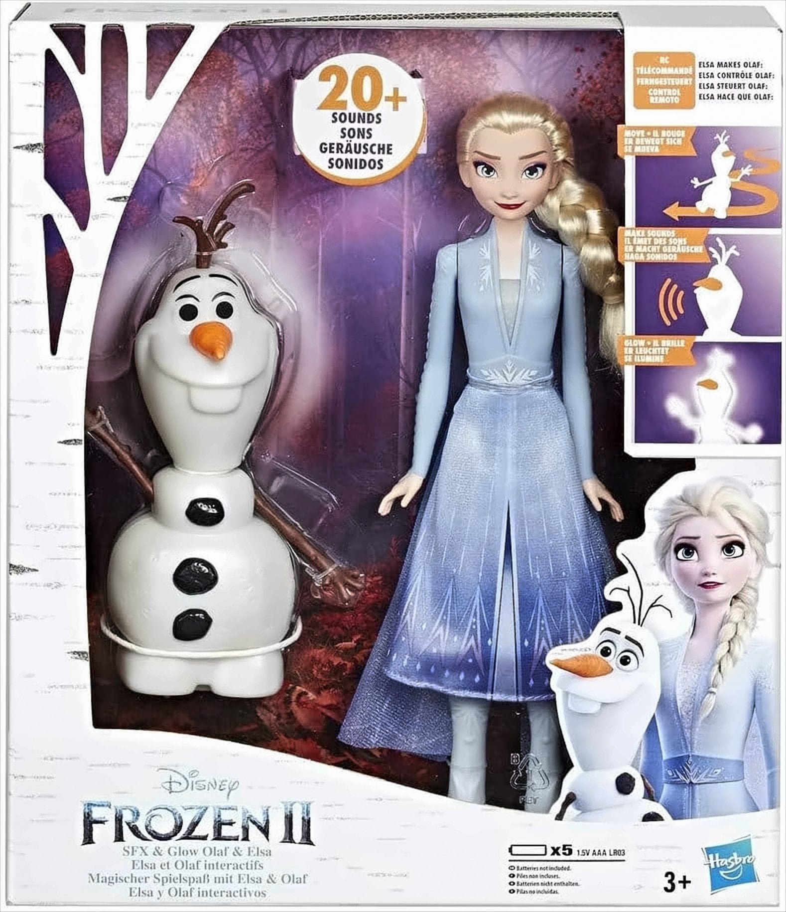 Hasbro Disney Frozen Olaf und ELSA (nur englische Sprache) 
