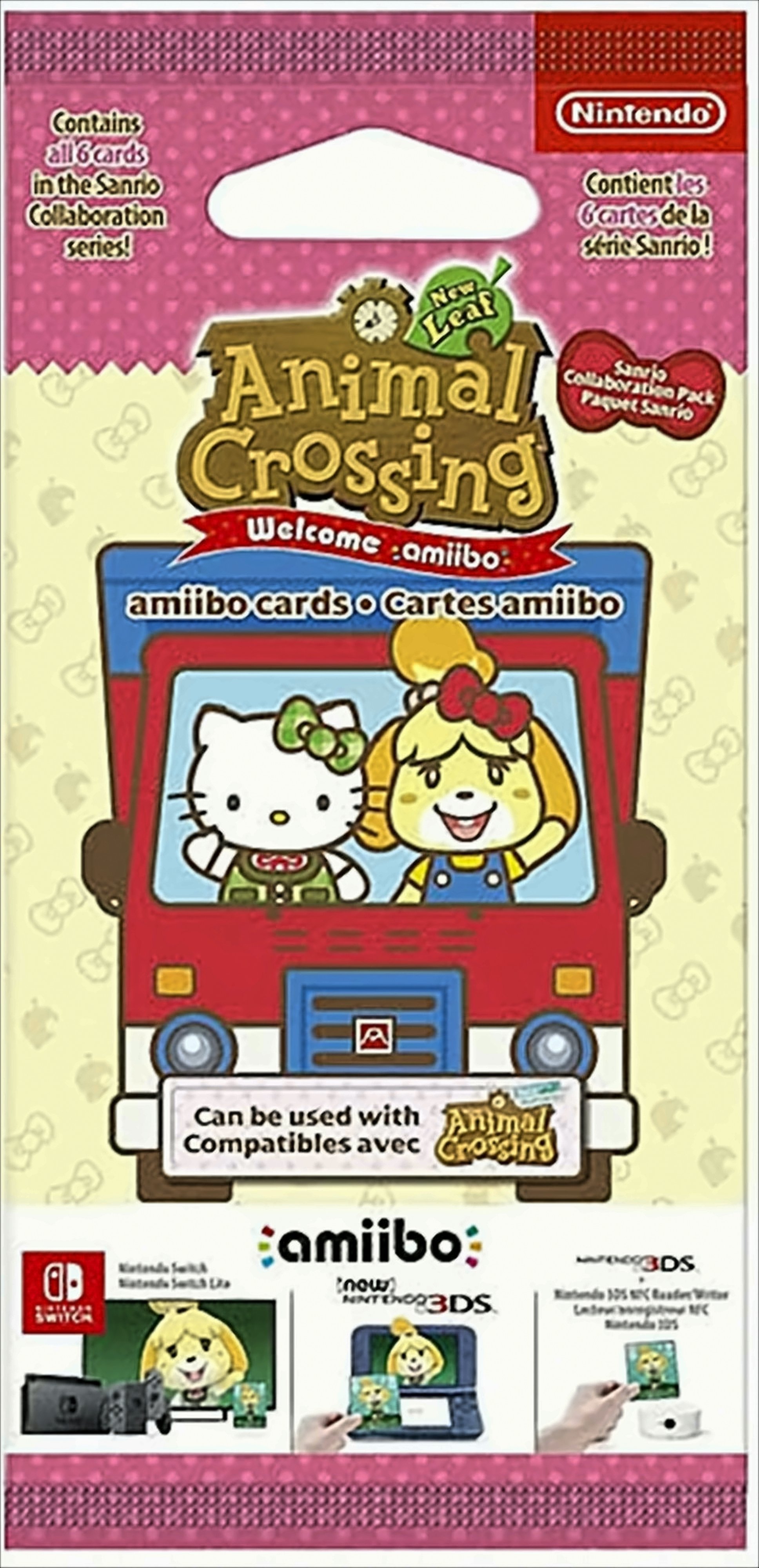 amiibo-Karten 6 St&uuml;ck Animal Crossing New Leaf + Sanrio 