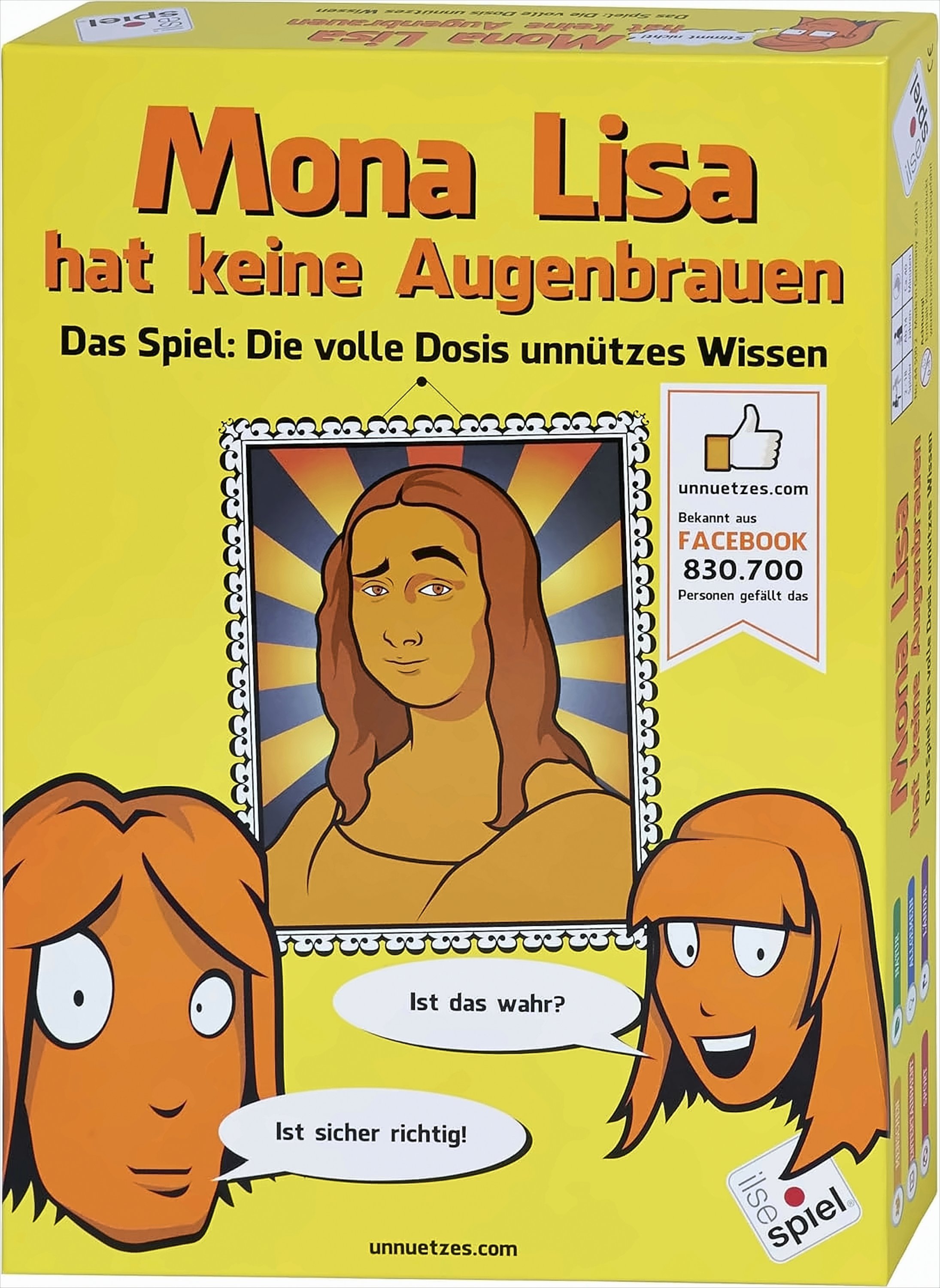 Mona Lisa hat keine Augenbrauen - Das Spiel: Die volle Dosis unn&uuml;tzes Wissen 