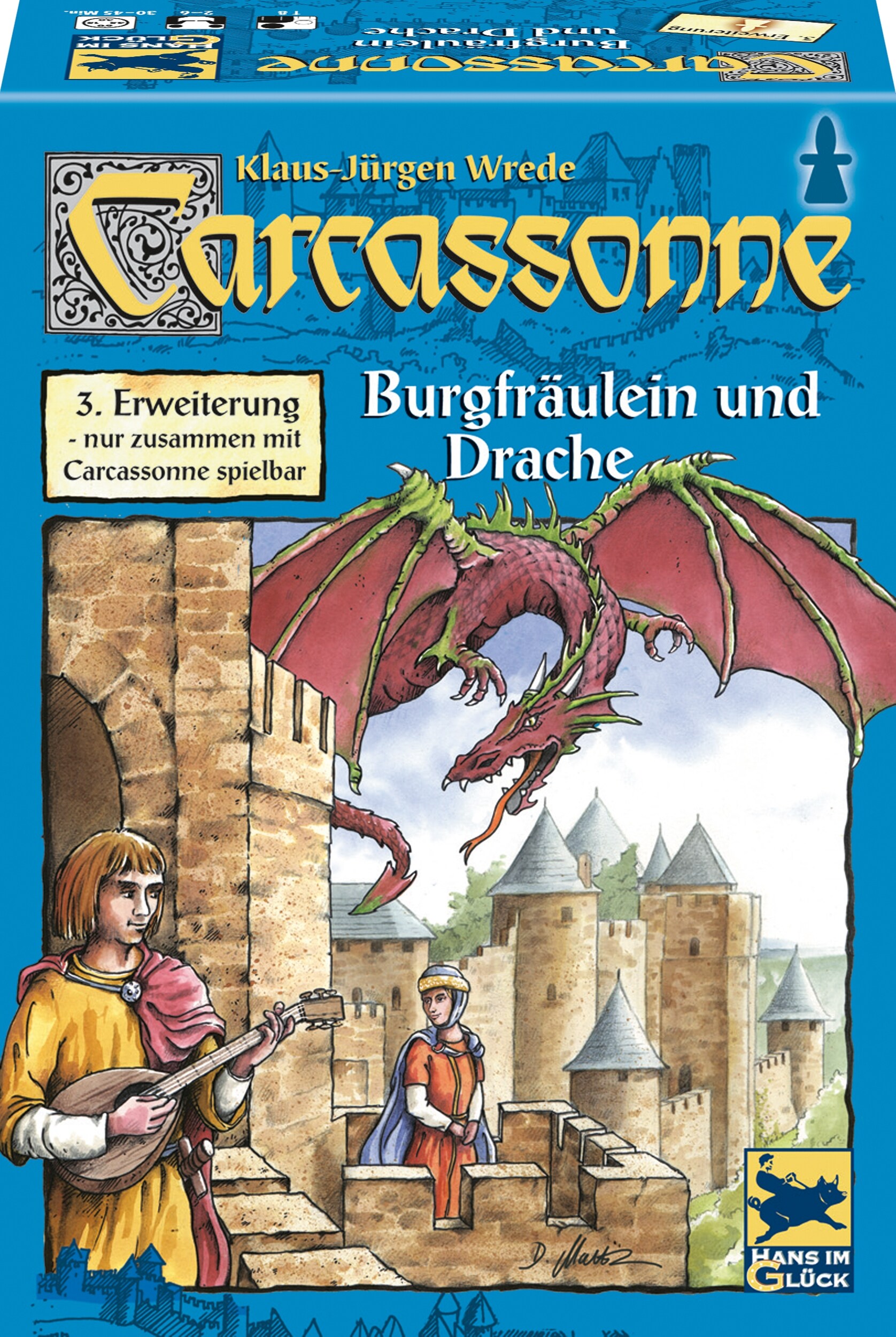 Carcassonne: Burgfr&auml;ulein und Drache 