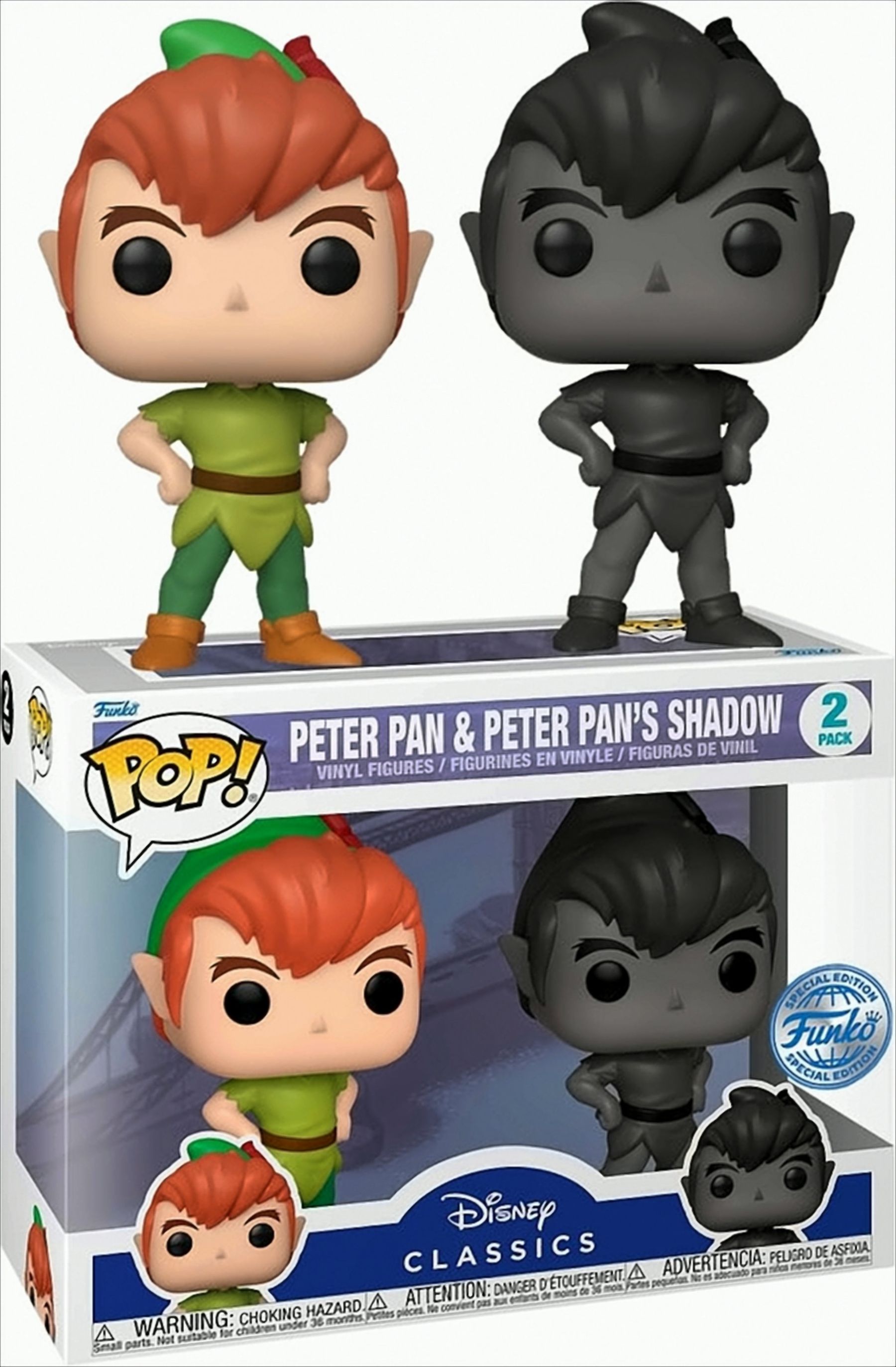 POP - Disney Peter Pan & Peter Pan&acute;s Shadow 2-Pack 