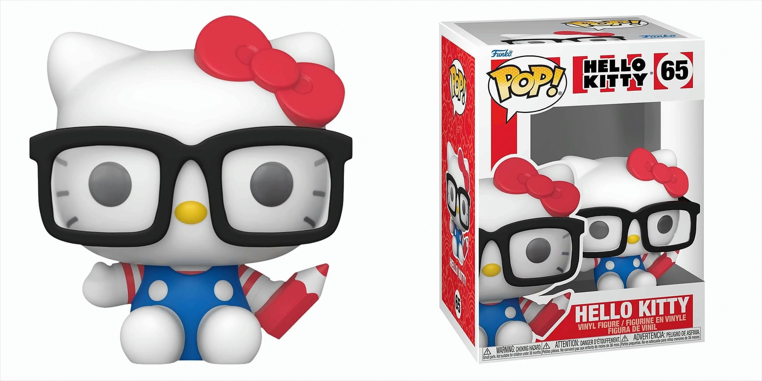 POP - Hello Kitty - Nerd Hello Kitty with Glasses 