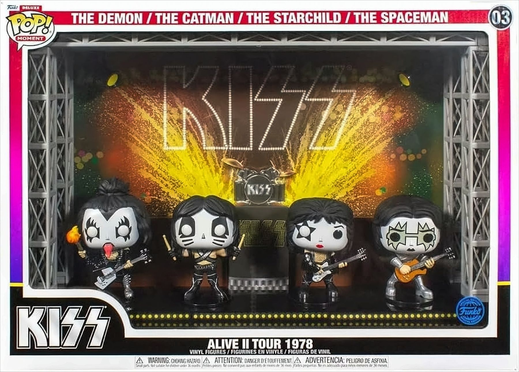 POP Moments Deluxe - Kiss Alive II Tour1978 4er P. 