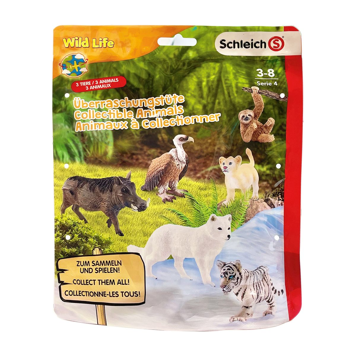SCHLEICH - Wild Life, &Uuml;berraschungst&uuml;te 2, 3 Tiere 
