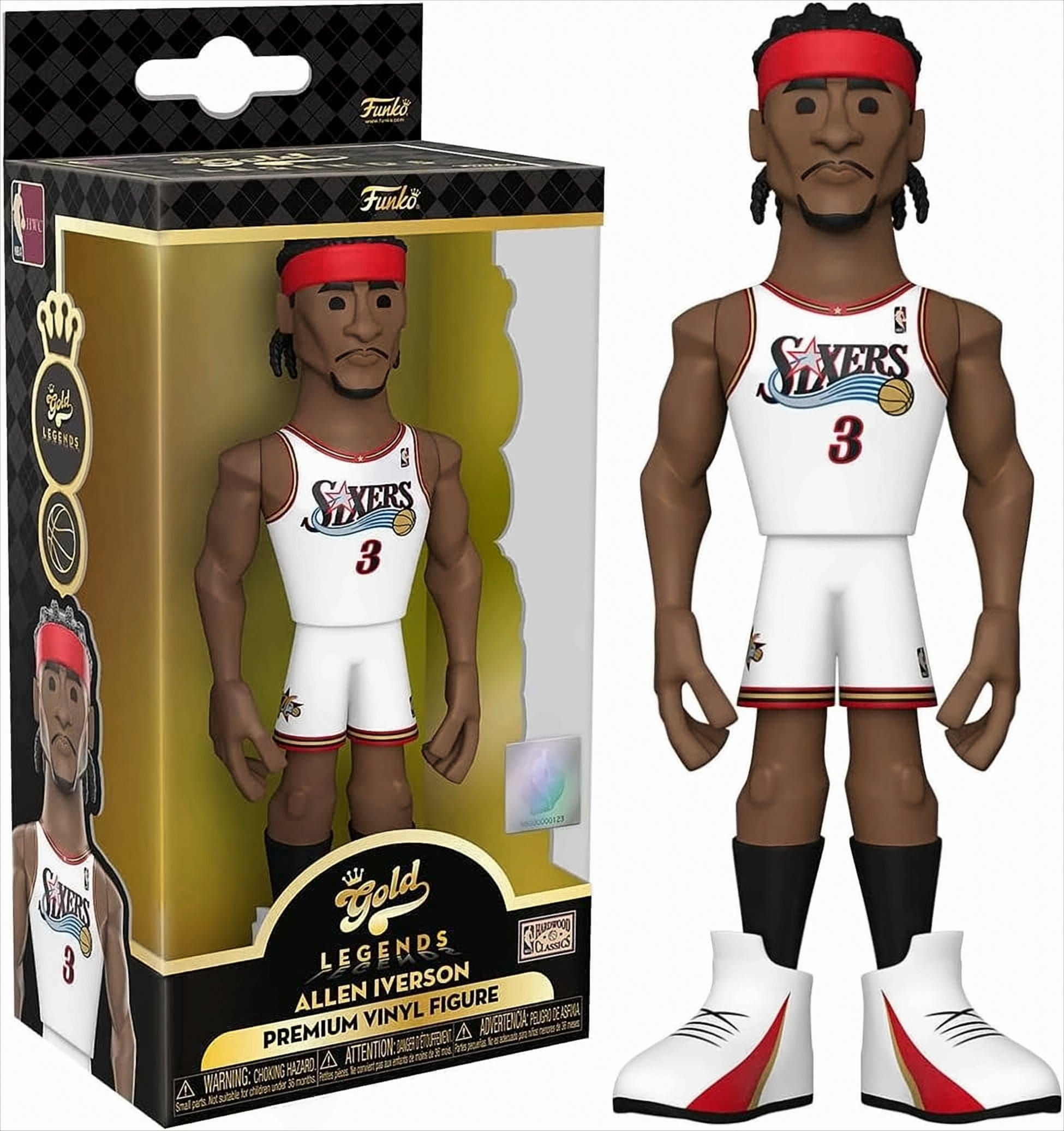 Funko Gold Vinyl NBA - Allen IversonFigur 13 cm 