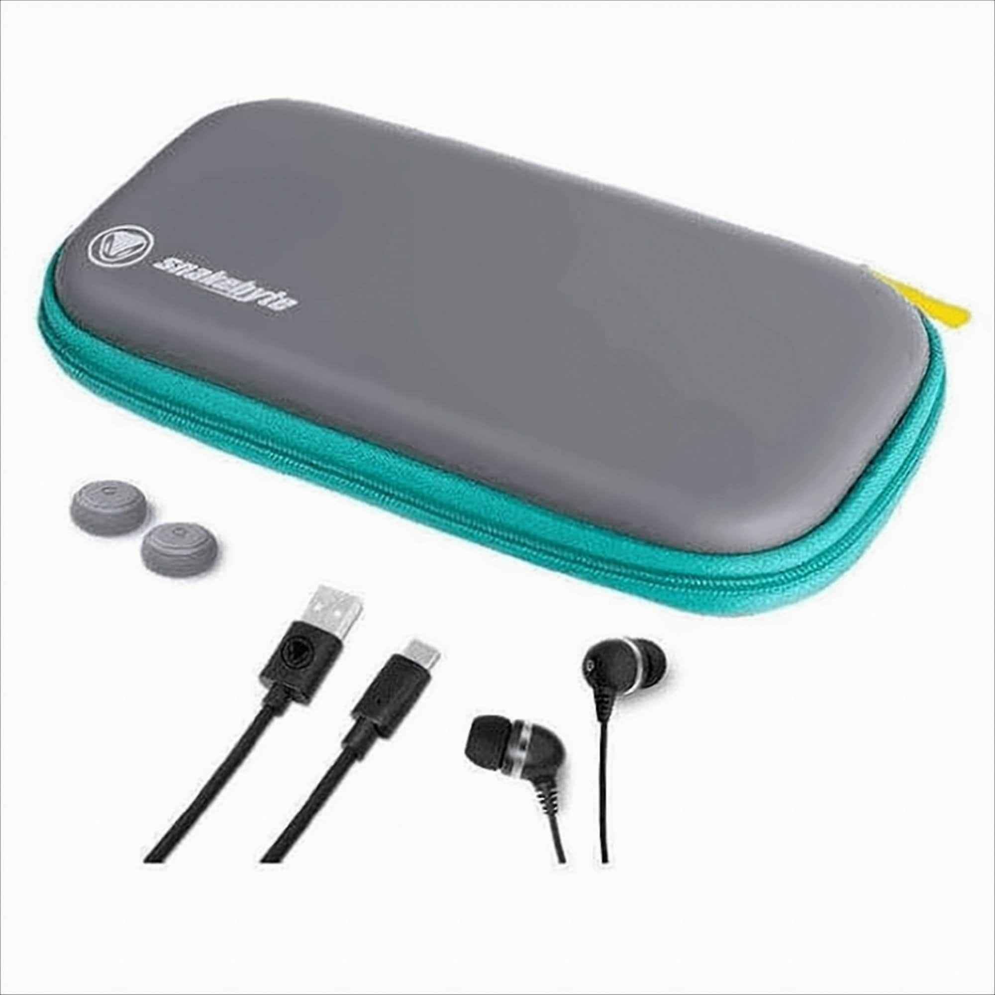 Nintendo Switch Lite Pack Travel:Kit Tasche + Ladekabel + In-Ear-Kopfh&ouml;rer + Controller Caps 