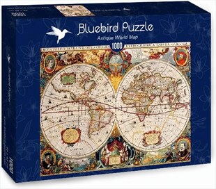 Bluebird Antique World Map Jigsaw Puzzle (1000 Pieces) 