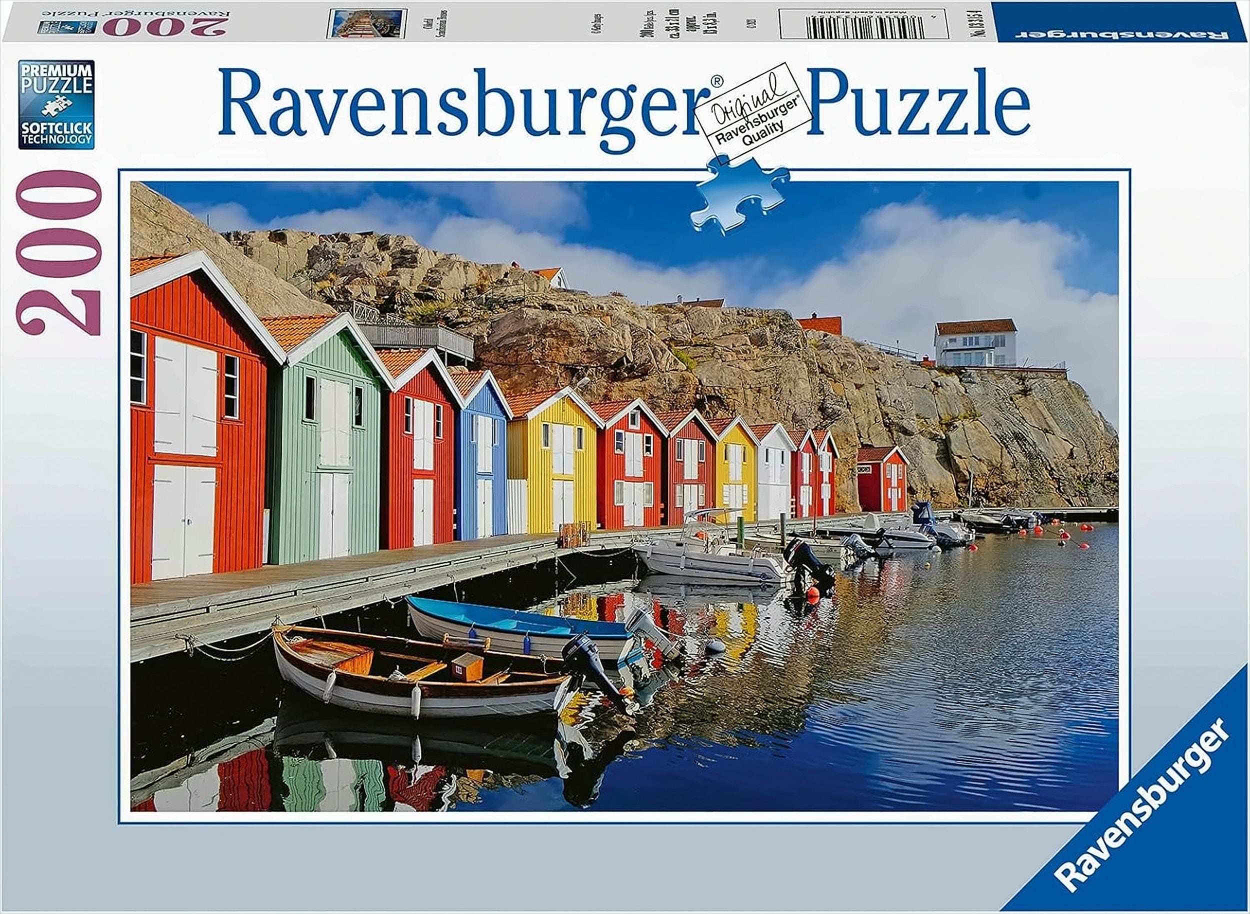 Colorful Scandinavian Houses - 200 Teile Puzzle f&uuml;r Erwachsene und Kinder ab 14 Jahren 