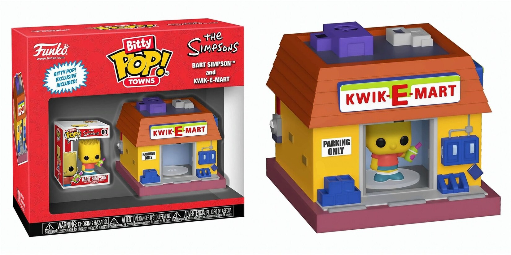 Bitty POP Towns - Bart Simpson and Kwik-E-Mart