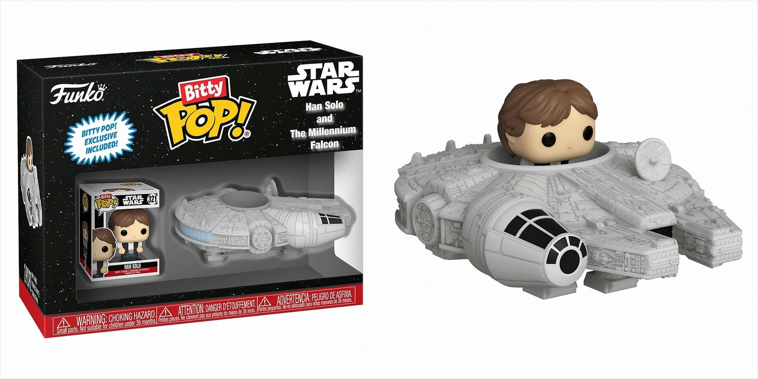 Funko Bitty POP Rides - Han Solo and Millennium Falcon 