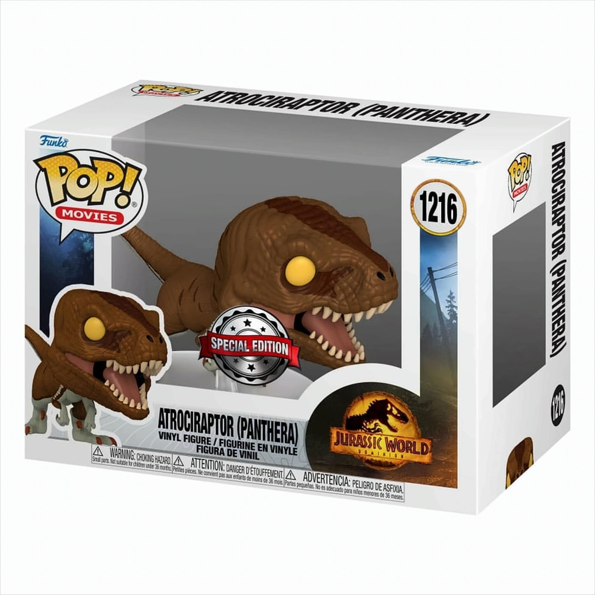 Funko Pop! Movies: JW3 - Atrociraptor - (Panthera) - Jurassic World 3 - Vinyl-Sammelfigur 