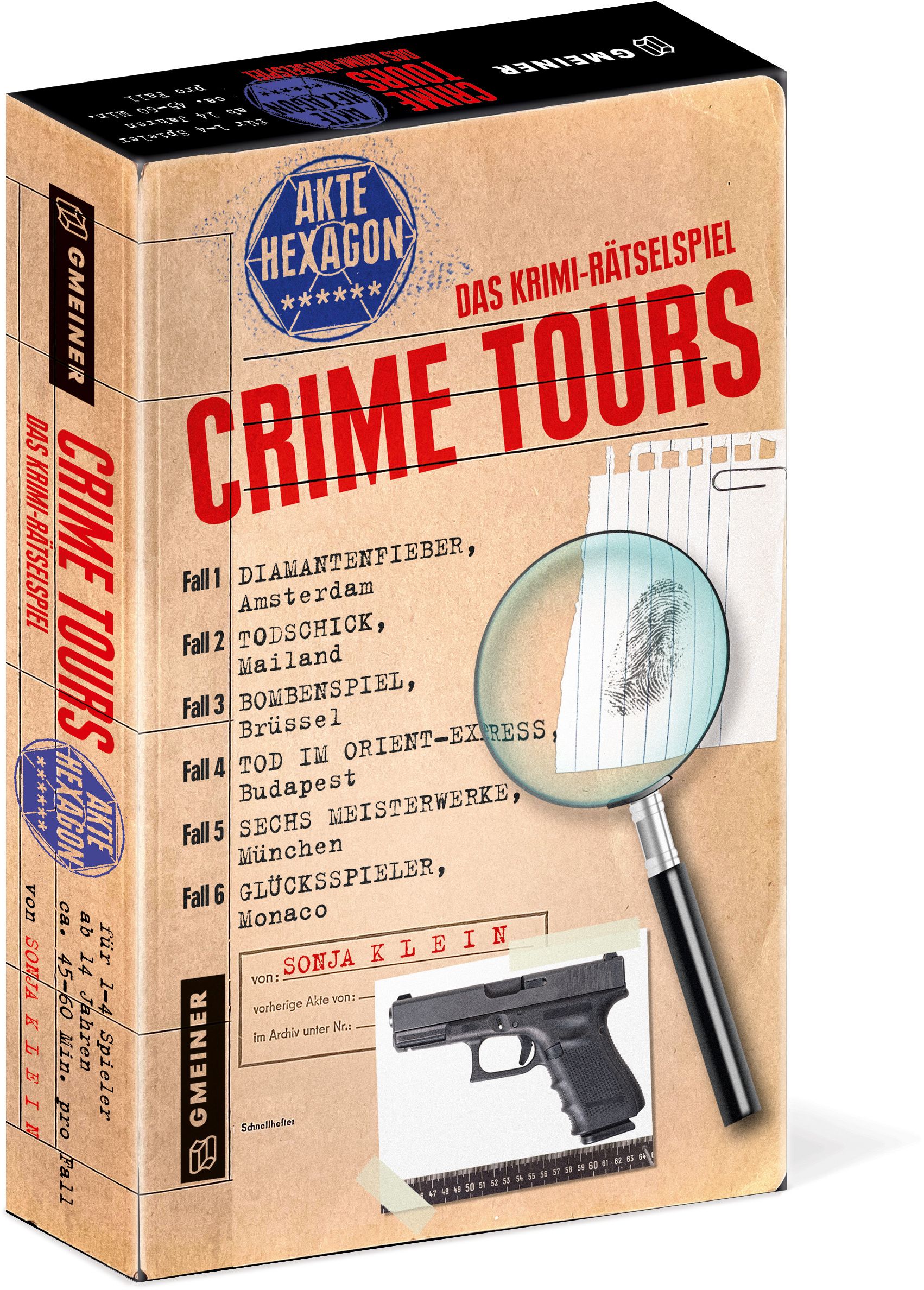 Crime Tours - Akte Hexagon, Das Krimi-R&auml;tselspiel 