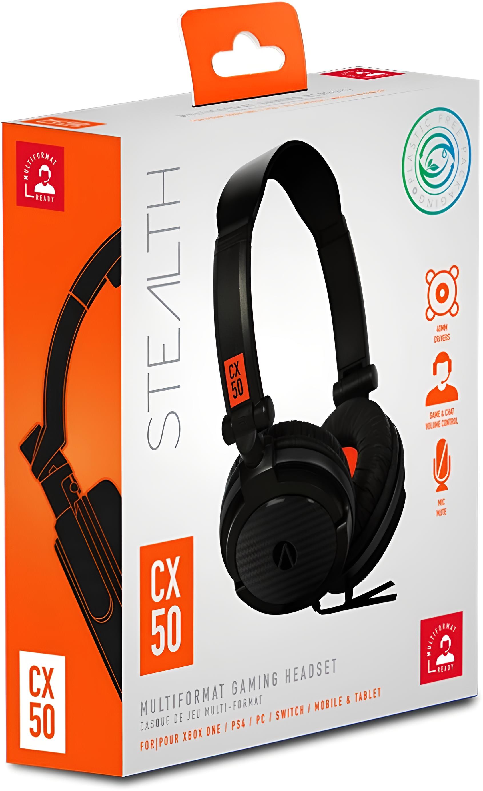 Stealth CX 50 Gaming Headset Black Color 