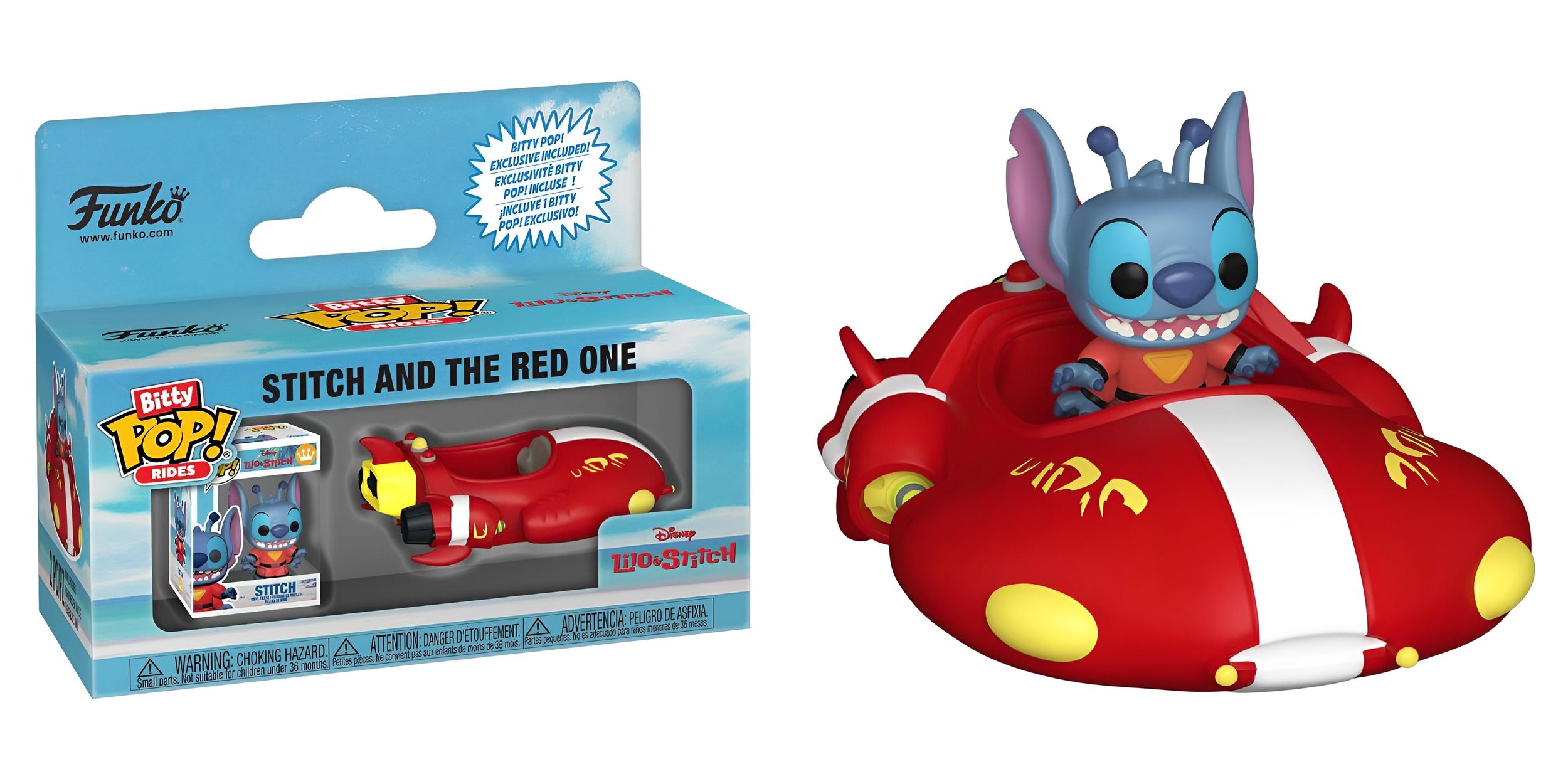 Bitty POP Rides - Lilo & Stitch -Stitch & Red One 
