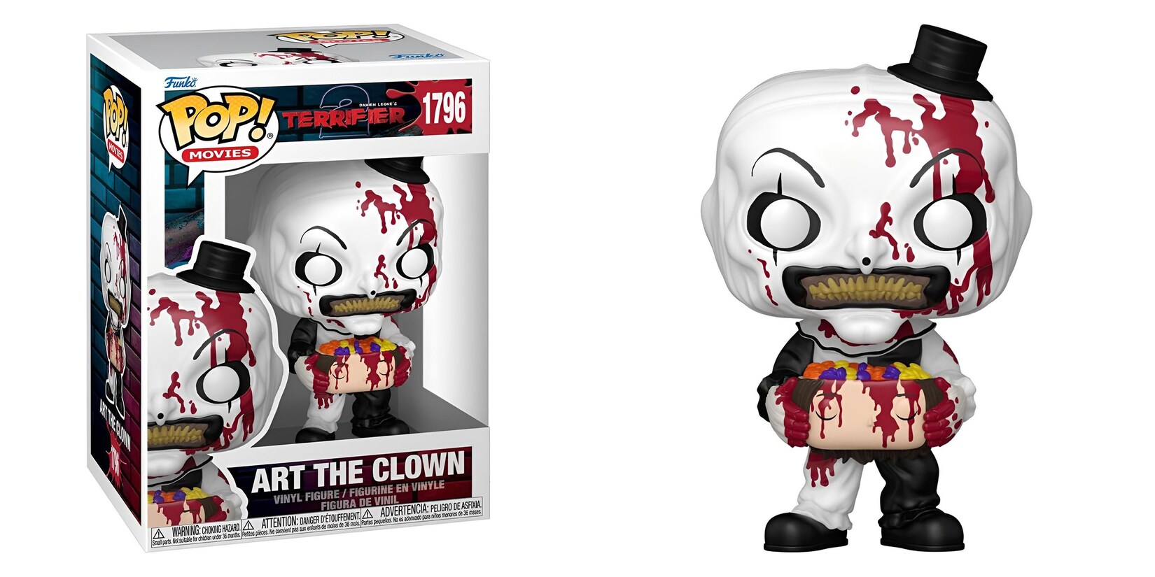 POP-Terrifier 2 -Art the Clown w/Candy Filled Head