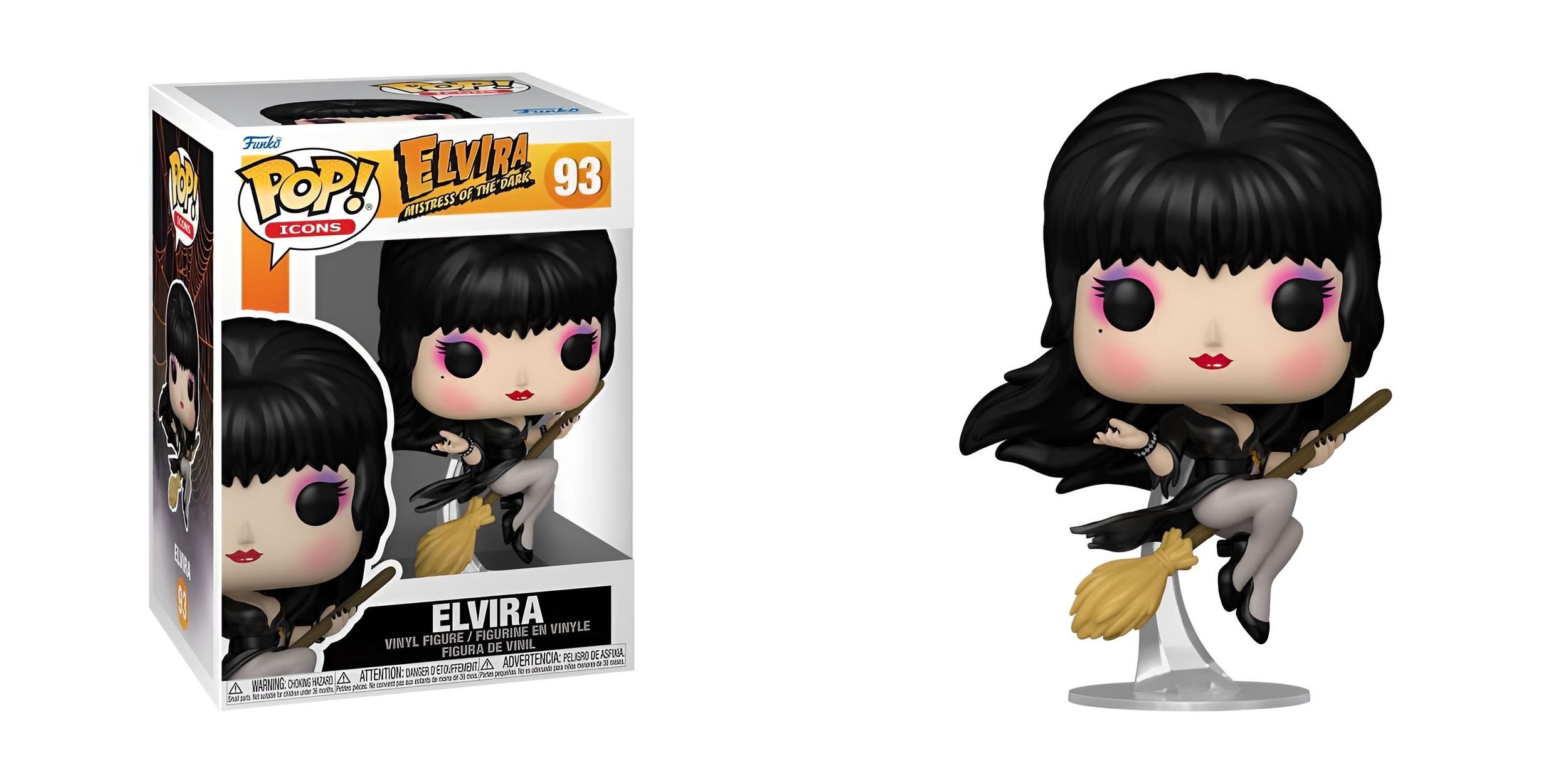 POP - Elvira - Mistress of the Dark Elvira w.Broom 