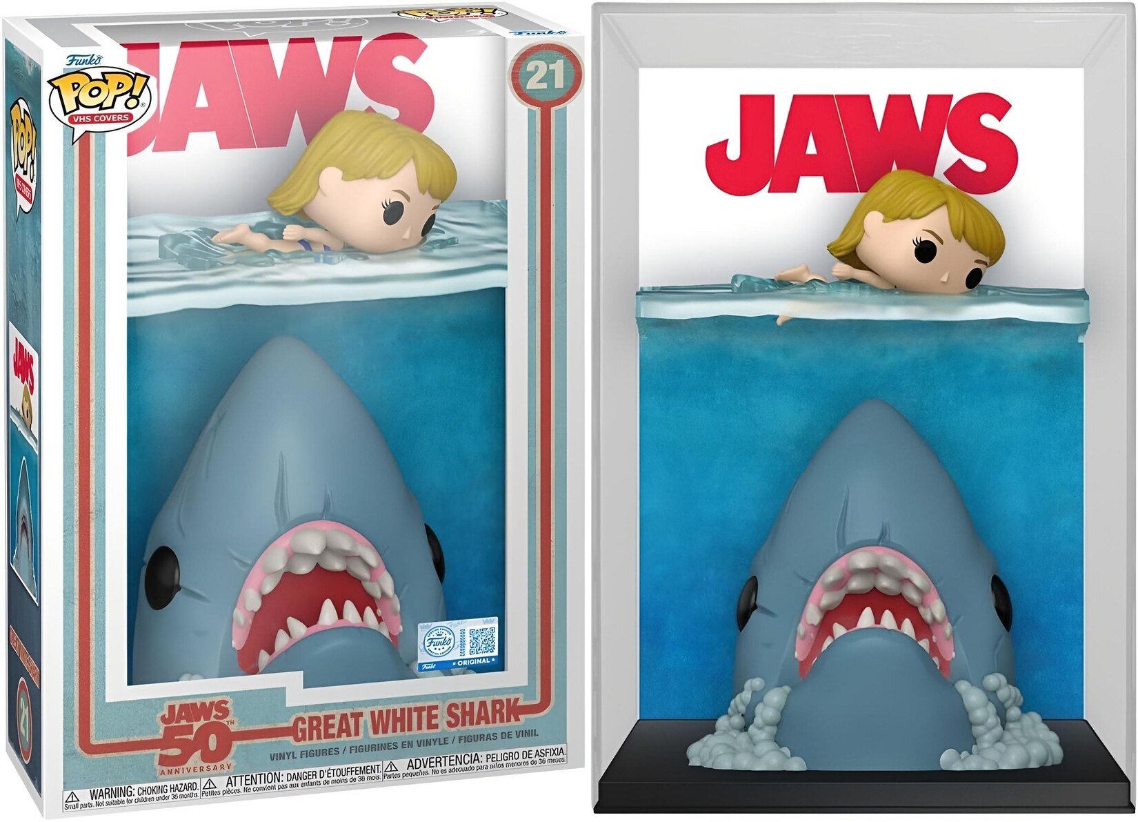 POP - VHS Covers - Jaws 50th Anny. - Great Shark