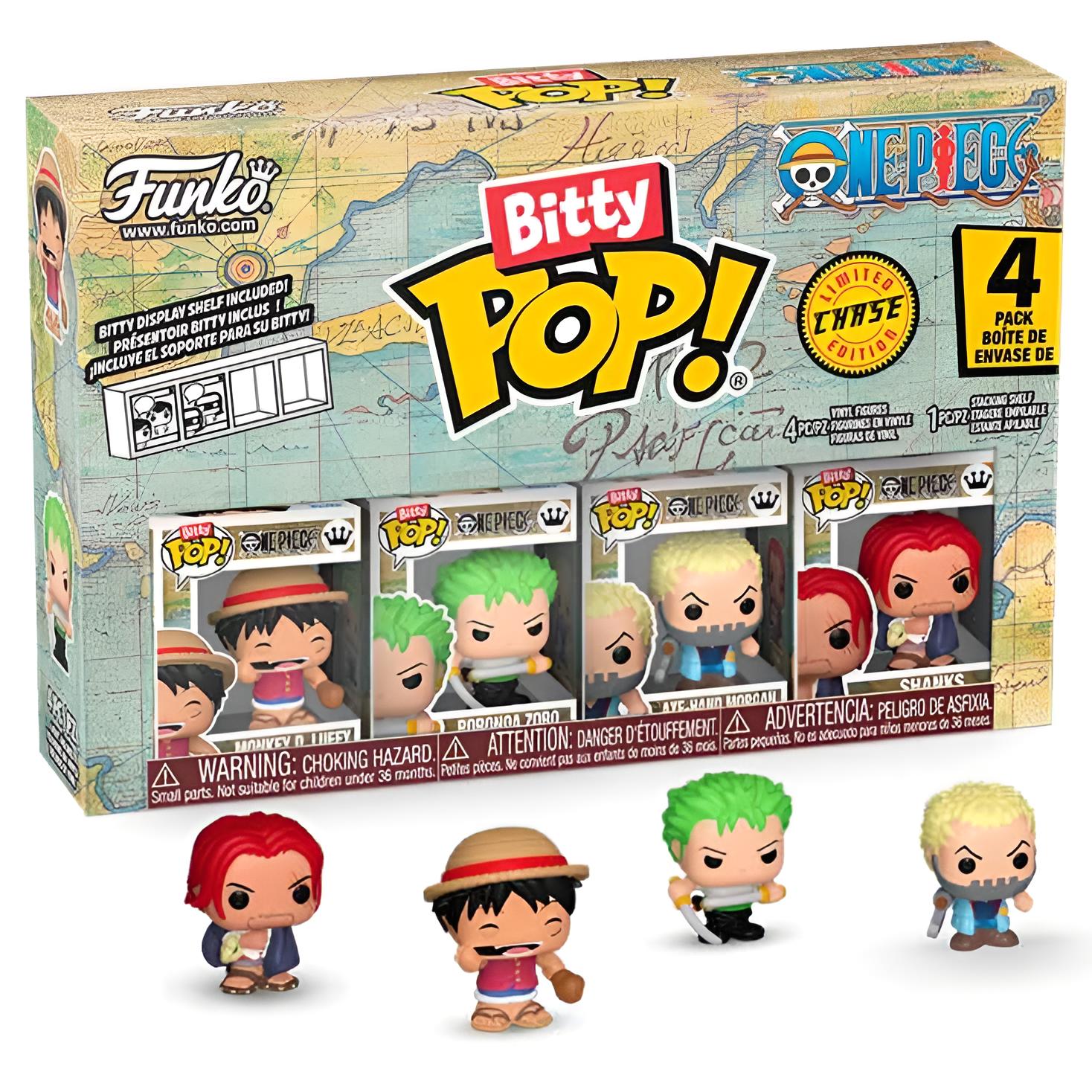 Bitty POP - One Piece - Luffy 4er-Pack 