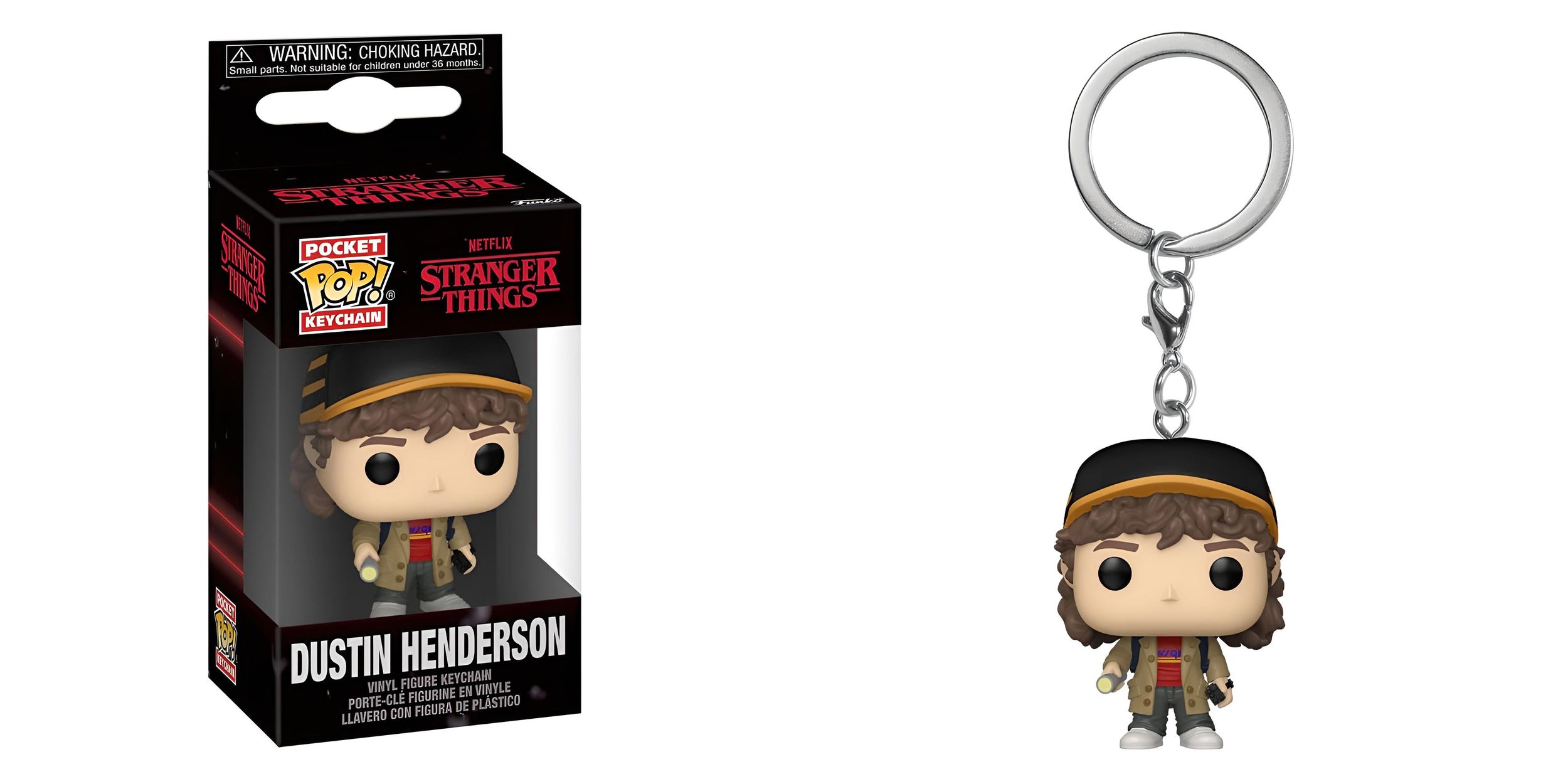 Funko POP Keychain - Stranger Things 5 -Dustin Henderson 