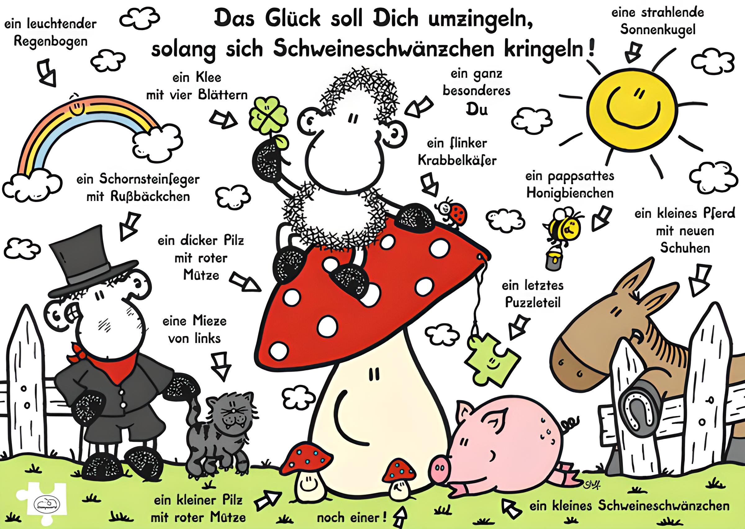 sheepworld: Gl&uuml;ckspuzzle, 1000 Teile 