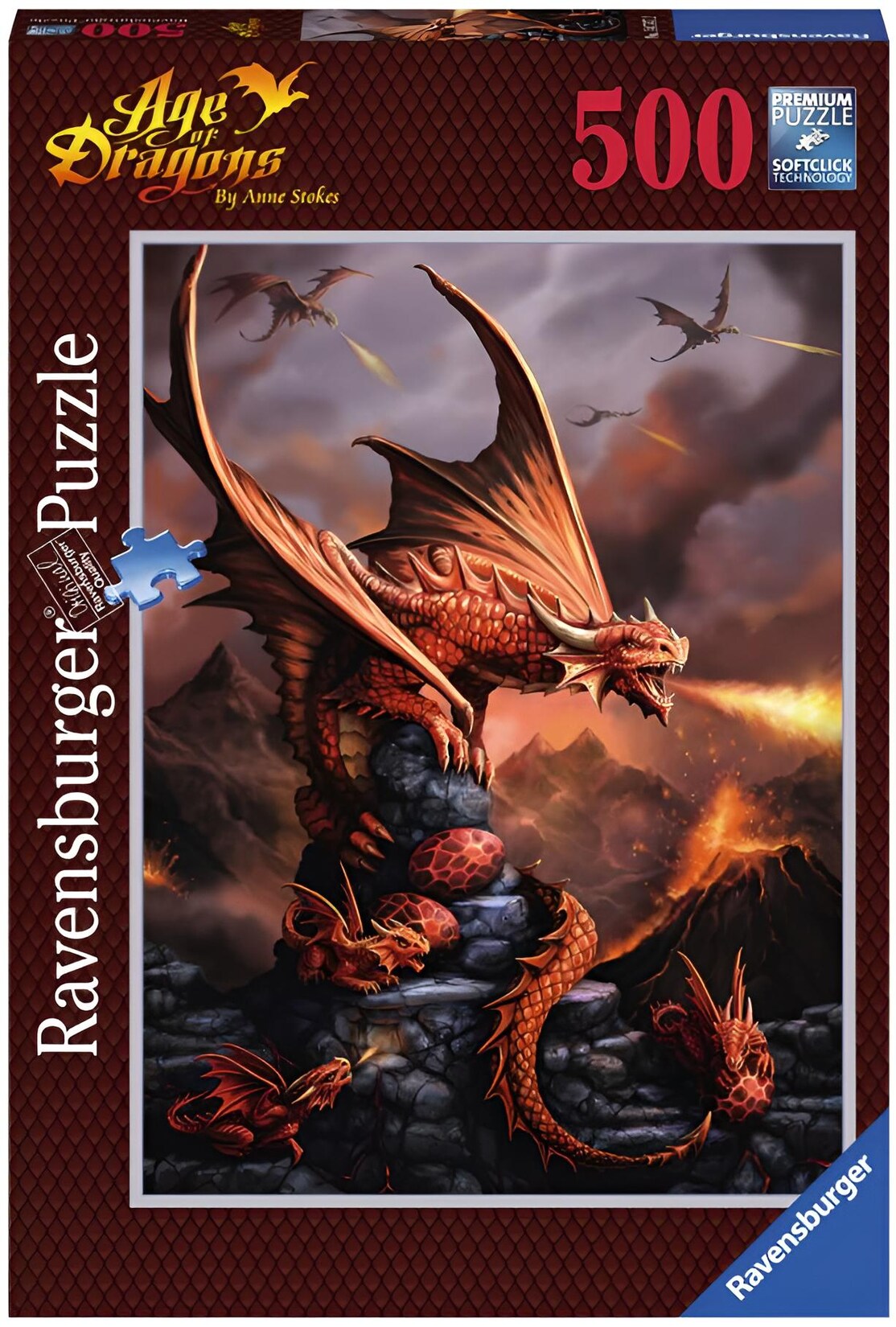 Anne Stockes - Feuriger Drache, 500 Teile