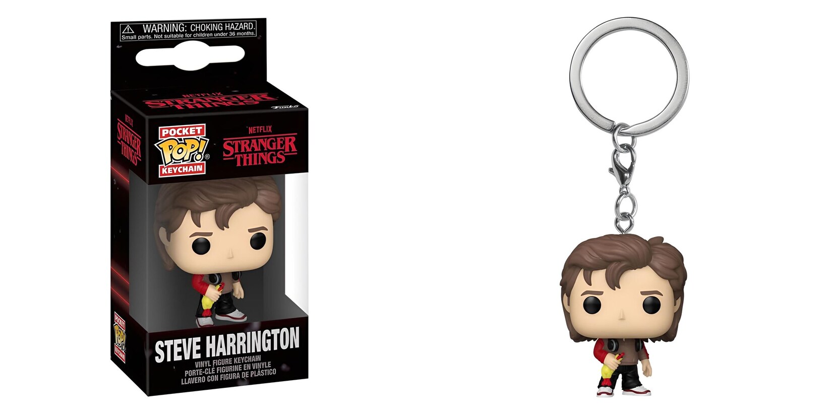 Funko POP Keychain - Stranger Things 5 - Steve Harrington