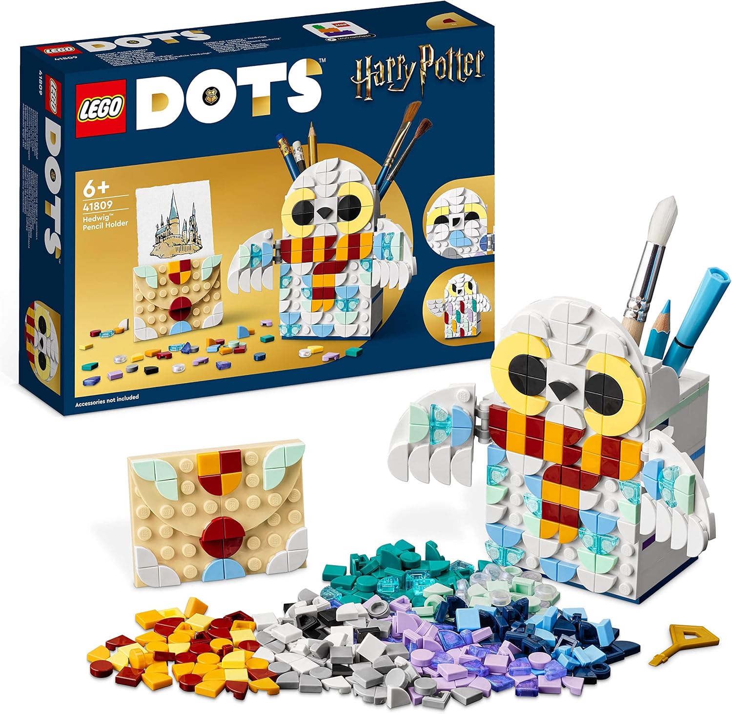 LEGO 41809 DOTS Hedwig Stiftehalter, Harry Potter Eule 
