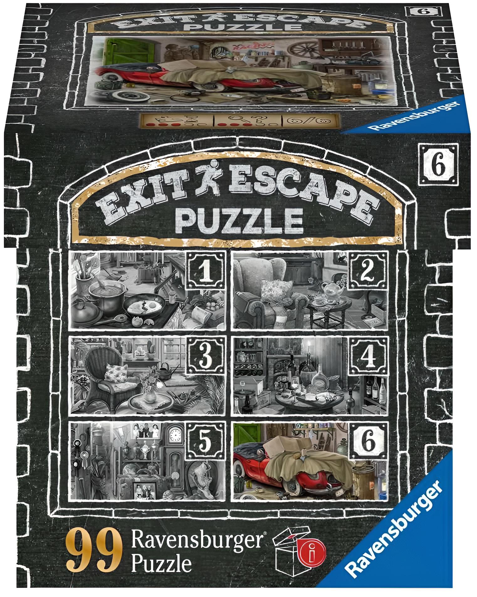 Exit Escape Puzzle - Im Gutshaus Garage, 99 Teile 
