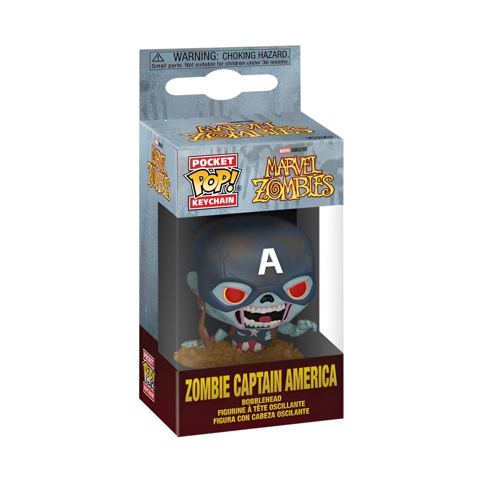 Marvel Zombies POP! Vinyl Schl&uuml;sselanh&auml;nger 4 cm Captain America 