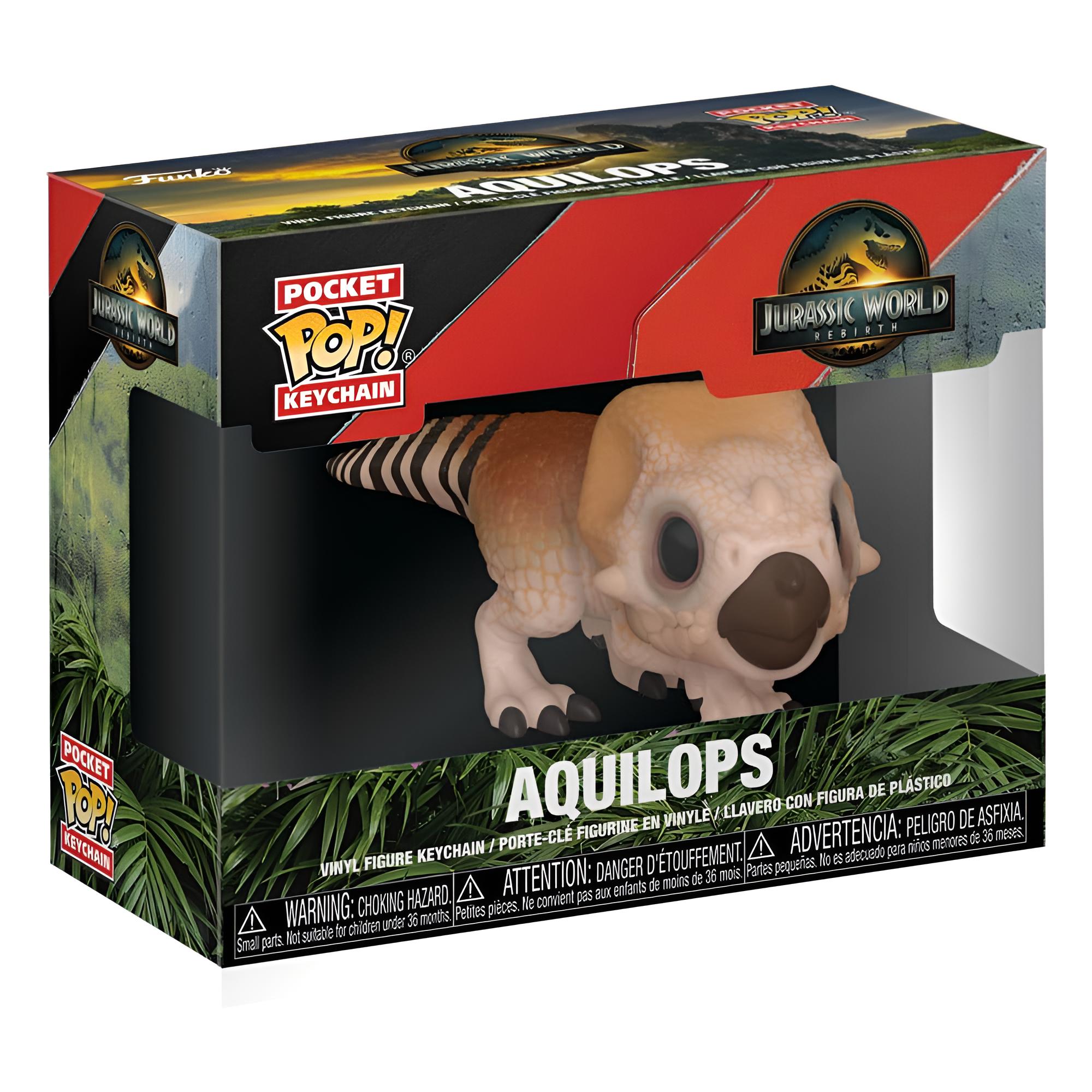 Jurassic World: Die Wiedergeburt Pocket POP! Vinyl Schl&uuml;sselanh&auml;nger 4 cm Aquilops 