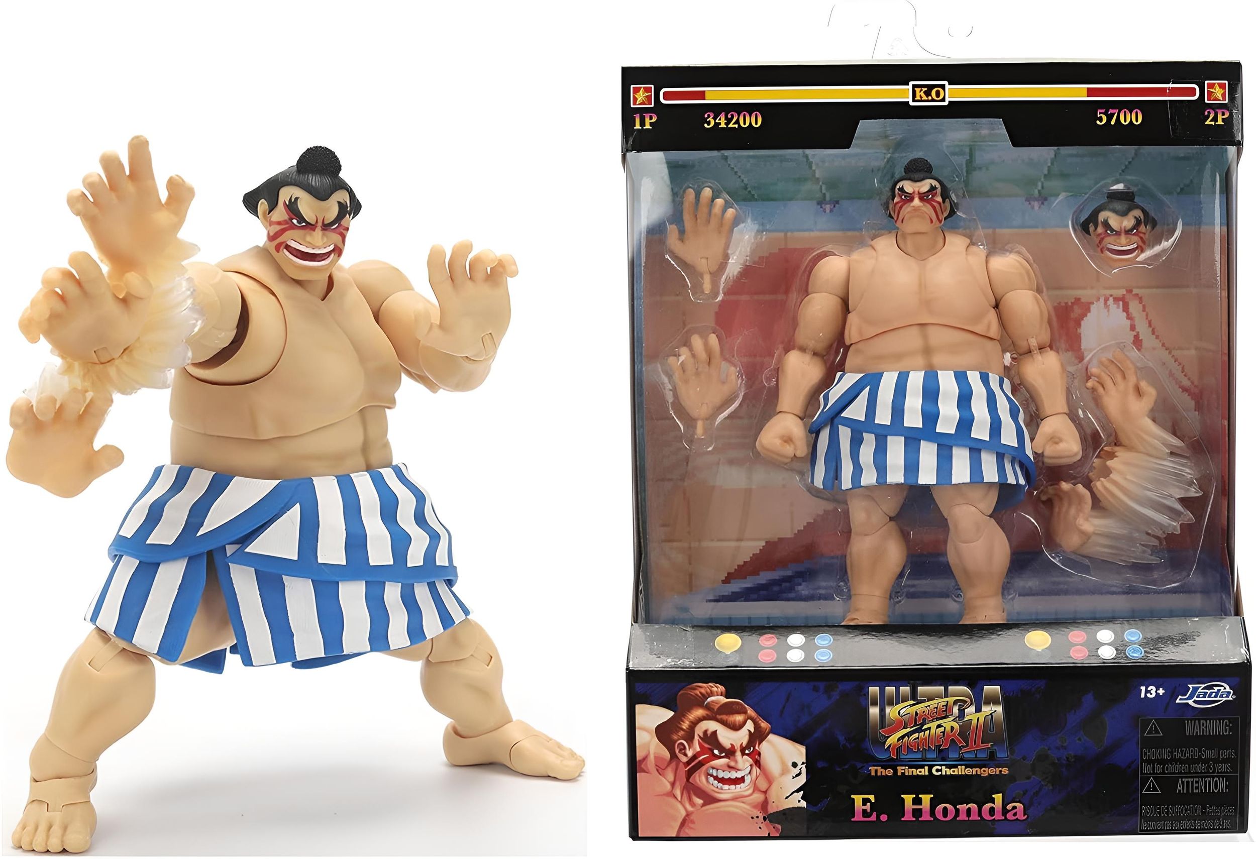 Ultra Street Fighter II: The Final Challengers Actionfigur 1/12 E. Honda 16 cm 