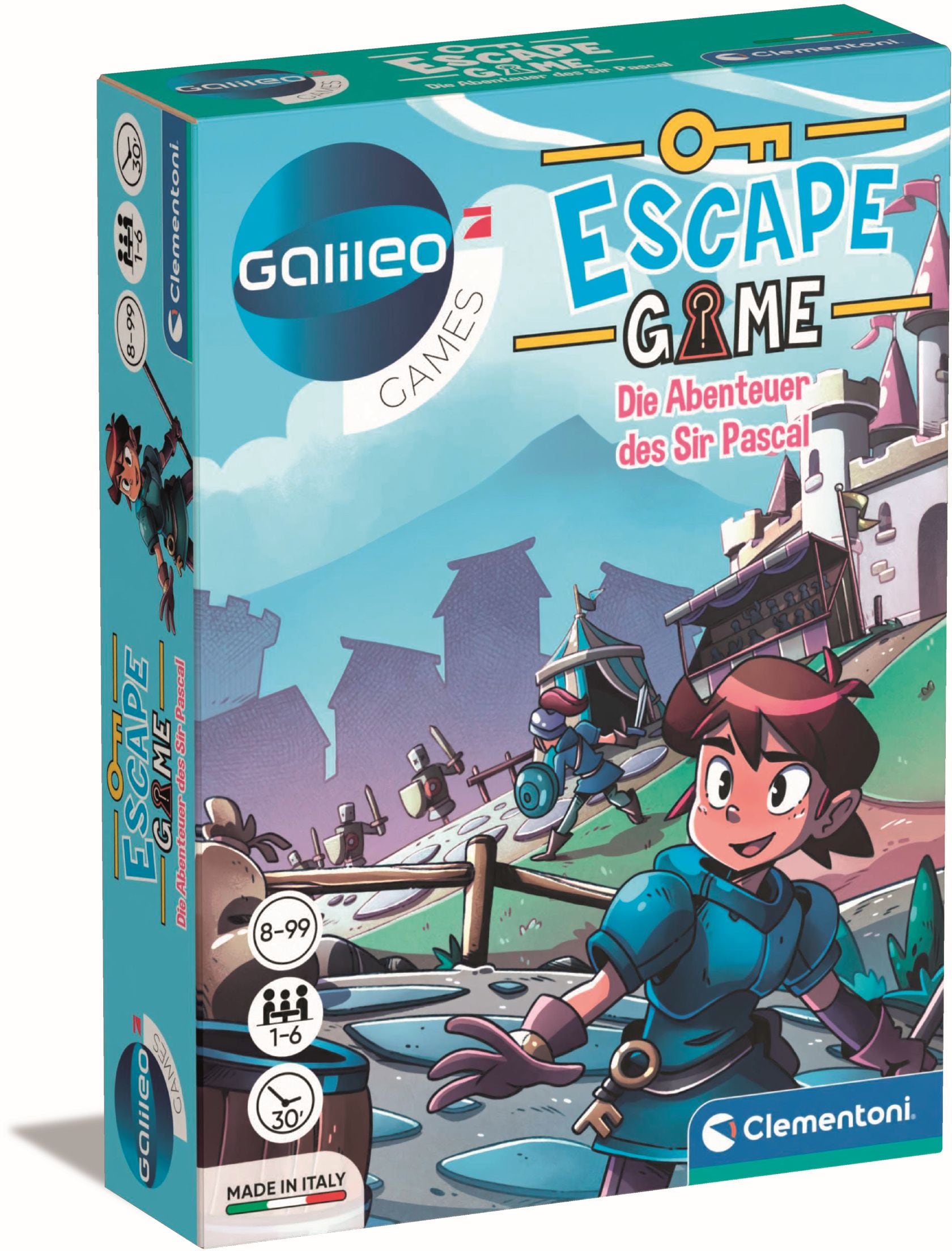 Clementoni - Escape Game - Die Abenteuer des Sir Pascal 
