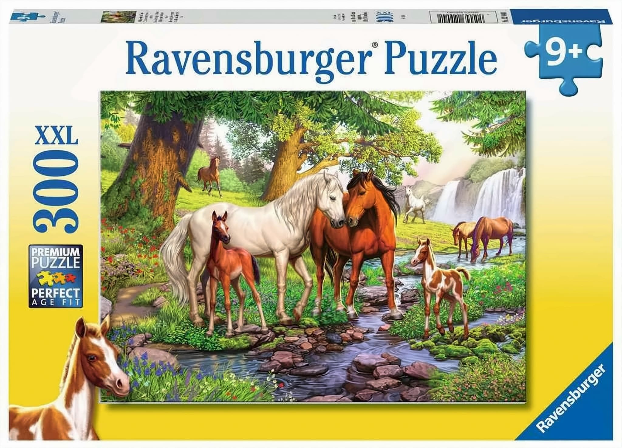 Wildpferde am Fluss, 300 Teile Puzzle 
