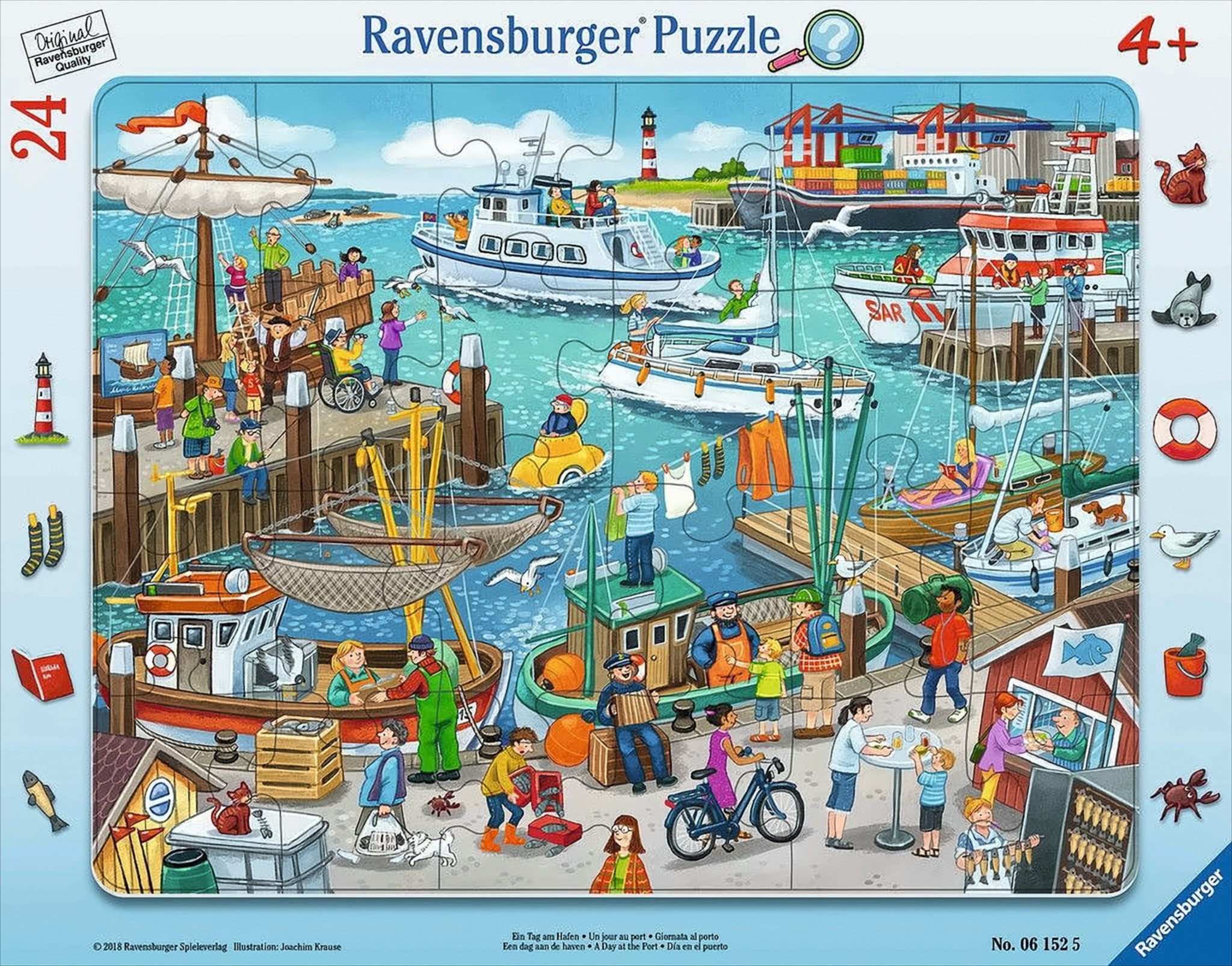 Ein Tag am Hafen, 24 Teile 