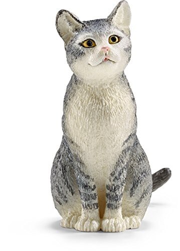 Schleich 13771 - Katze - sitzend, Tier Spielfigur 