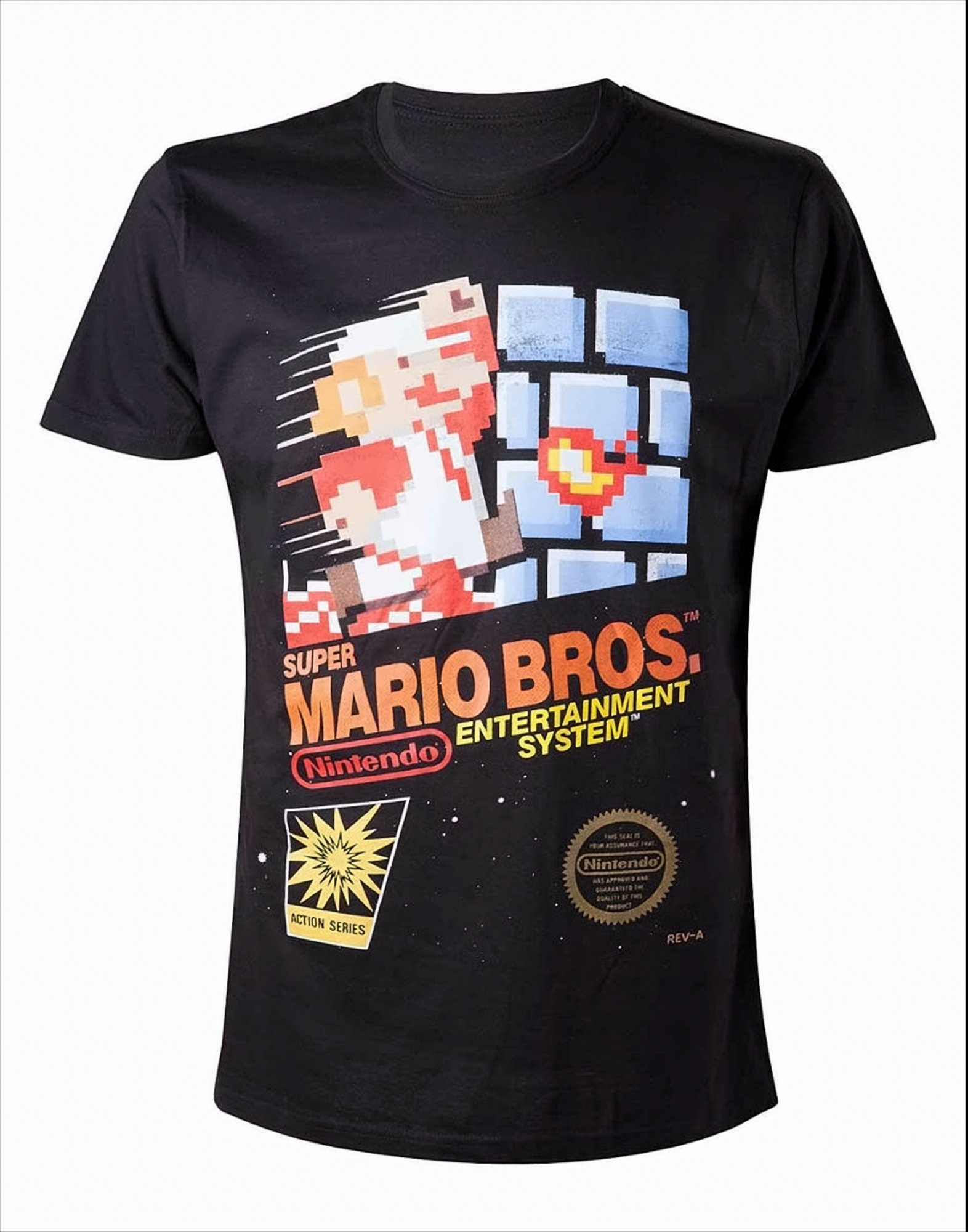 Nintendo T-Shirt -XL- Super Mario Brother, schwarz 