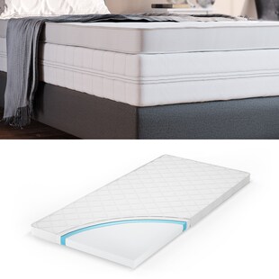 VitaliSpa Komfortschaum Topper Matratzenauflage 90x200cm Matratzentopper 6cm 