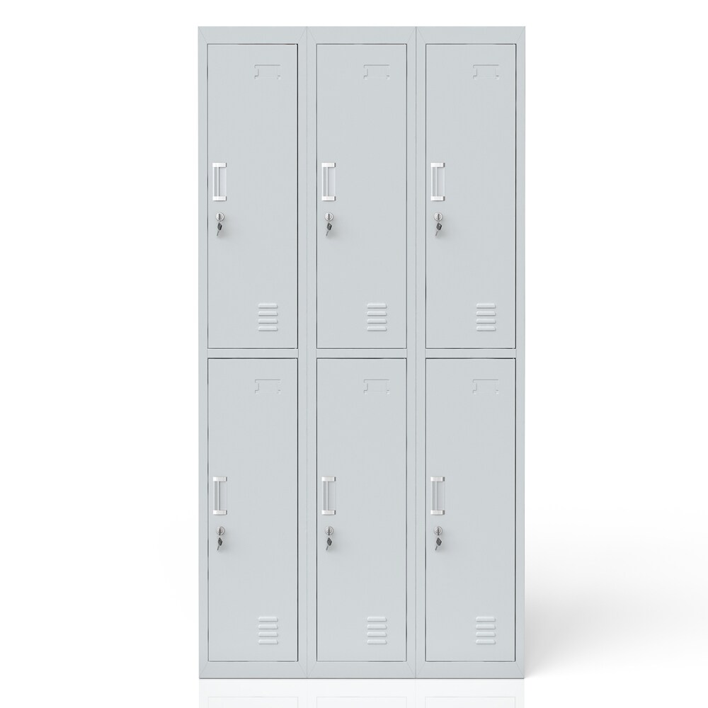 Schlie&szlig;fachschrank Spind Metall Schrank Metallspind Umkleideschrank 6 F&auml;cher 