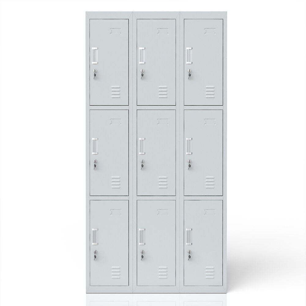 Schlie&szlig;fachschrank Spind Metall Schrank Metallspind Umkleideschrank 9 F&auml;cher 