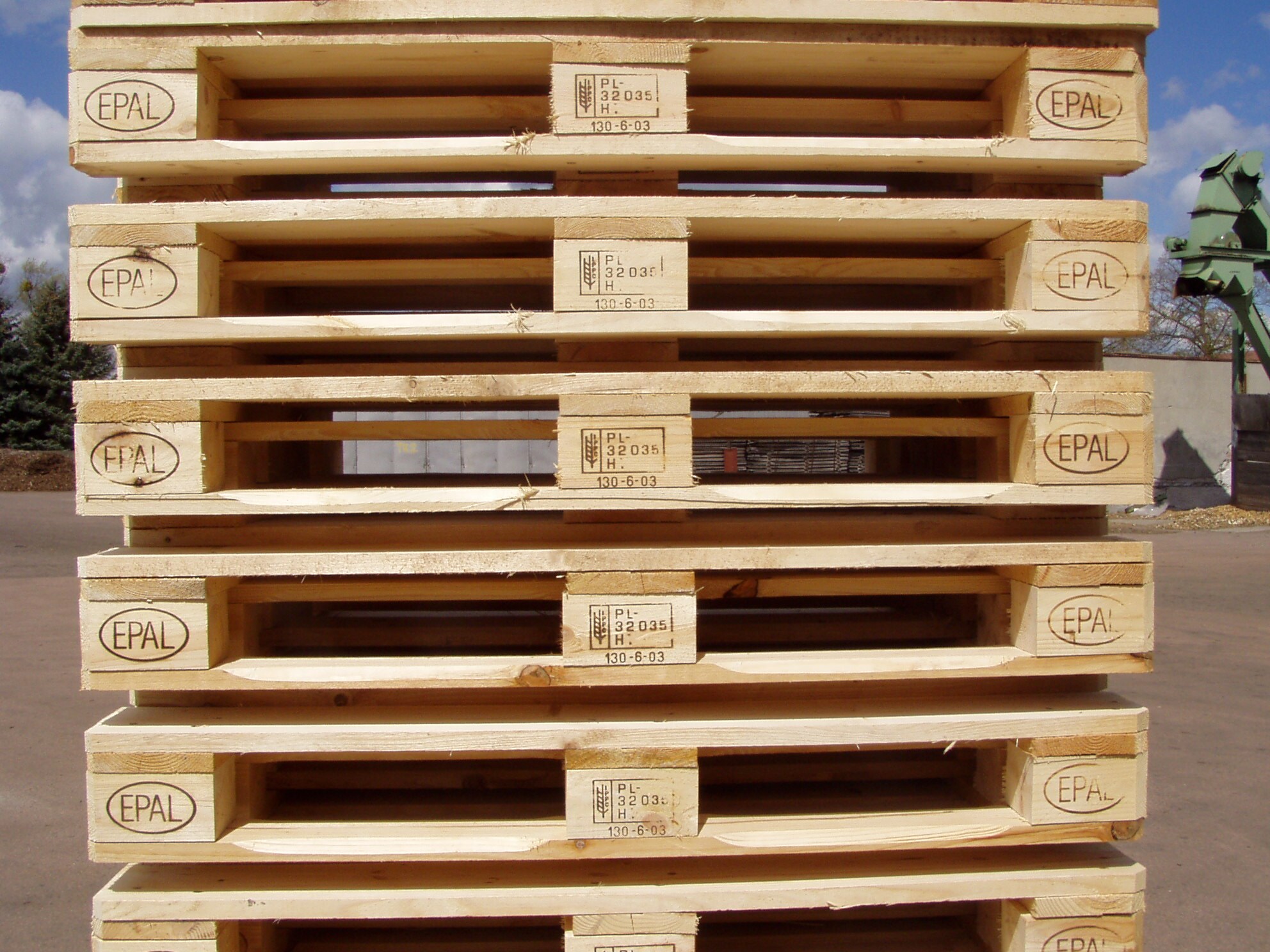 10er Set Europaletten 1. Wahl Palettenkissen Palettenm&ouml;bel Holzpalette Paletten 