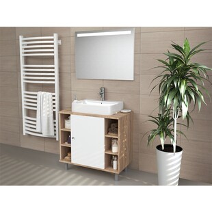 VICCO Waschbeckenunterschrank FYNN Eiche Sonoma Badmöbel Badschrank Unterschrank 