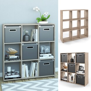 VICCO Raumteiler NOVE 9 Fächer Sonoma Eiche - Würfelregal Raumtrenner Standregal 