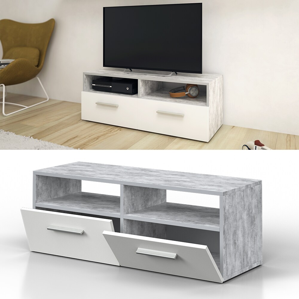 Vicco Lowboard Diego Fernsehschrank Sideboard TV Fernsehtisch Beton