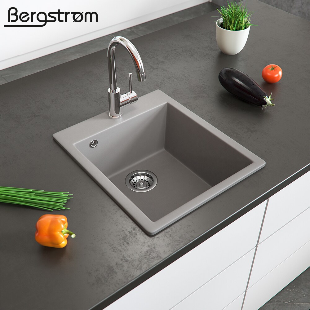 Granit Spüle Küchenspüle Einbauspüle Spülbecken Küche + Siphon Grau bei Marktkauf online bestellen