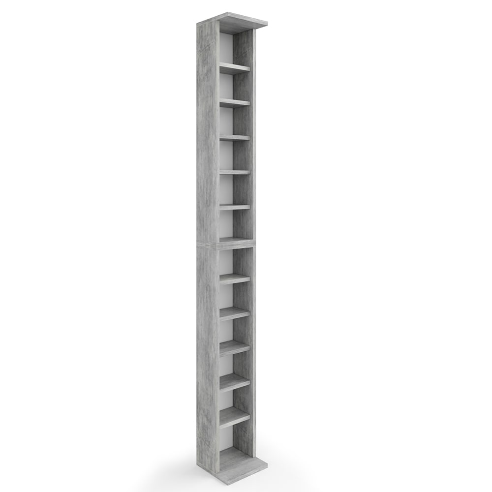 VICCO CD Regal DVD St&auml;nder Beton Wandregal H&auml;ngeregal B&uuml;cherregal B&uuml;roregal 