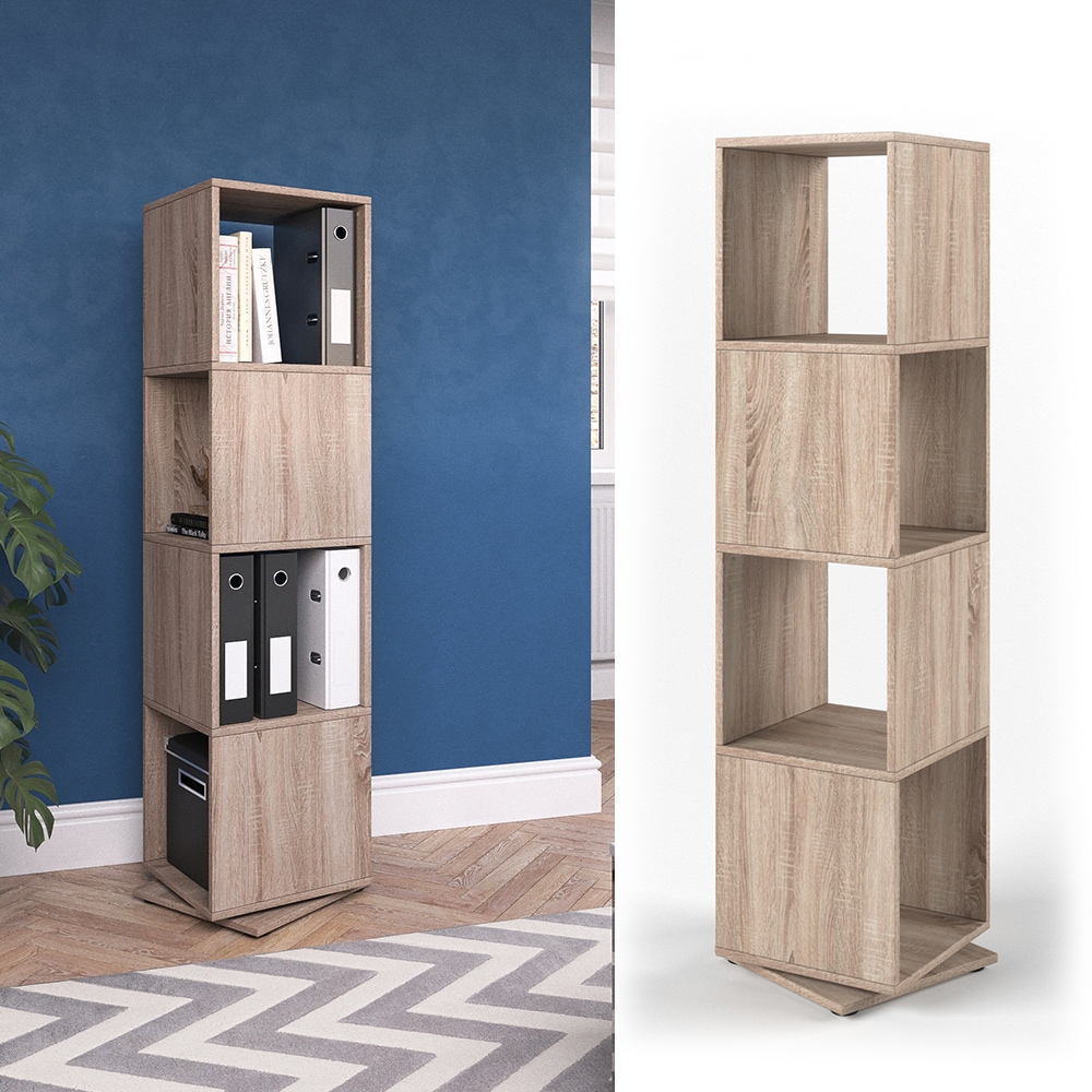 Vicco Drehregal XXL Regal Ordnerregal B&uuml;roregal Standregal Akten Schrank Sonoma 