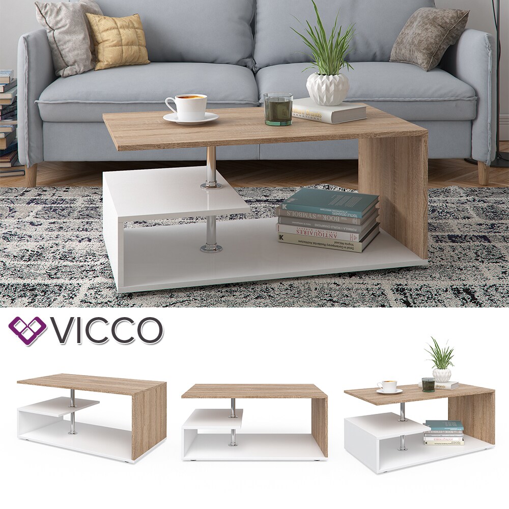 VICCO Couchtisch GUILLERMO - Wohnzimmertisch Sofatisch Tisch 4 Farbvarianten