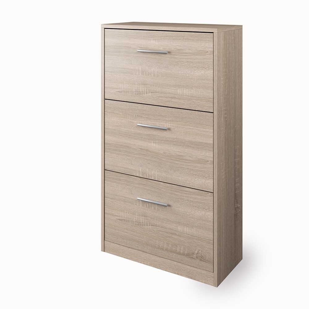 Vicco Schuhschrank Gizmo Schuhkipper Schuhregal Regal 3 F&auml;cher Sonoma 