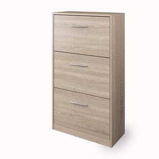 Vicco Schuhschrank Gizmo Schuhkipper Schuhregal Regal 3 Fächer Sonoma 